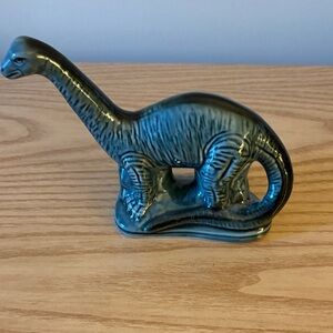Ceramic Dinosaur Figurine in Blue brontosaurus